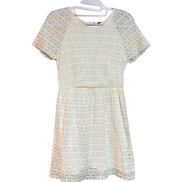 H&M Women’s Lace Mini Dress S – Cottagecore Clean Girl Light Academia Fall Fit - Picture 2 of 8